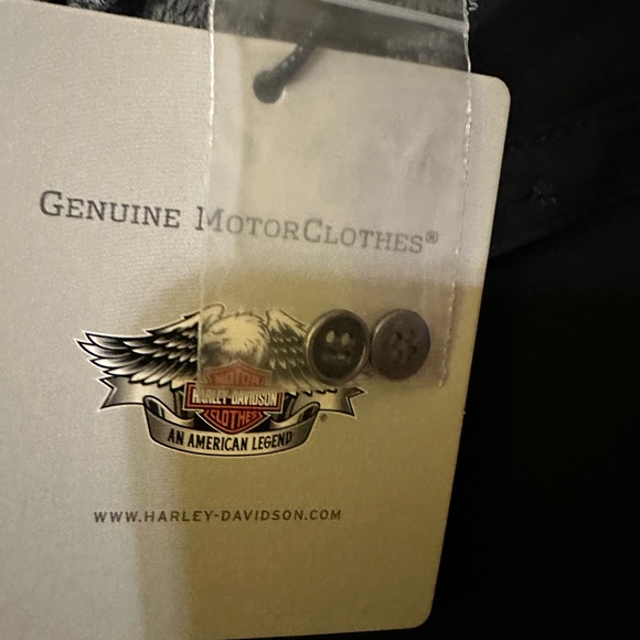 Harley Davidson three-quarter sleeve lace inset blouse - Picture 4 of 9